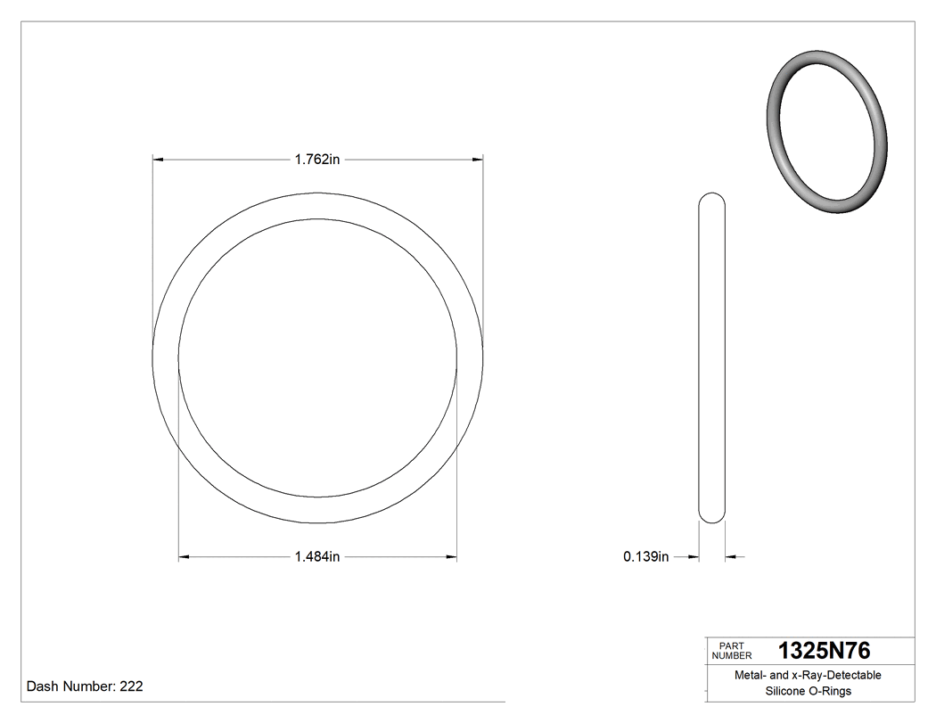 Technical drawing - 1325N76